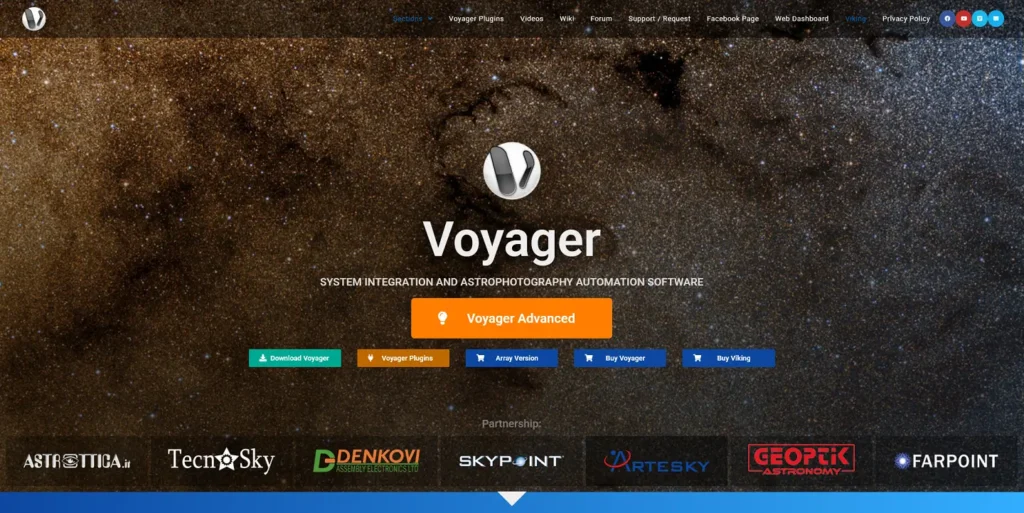 voyager software website